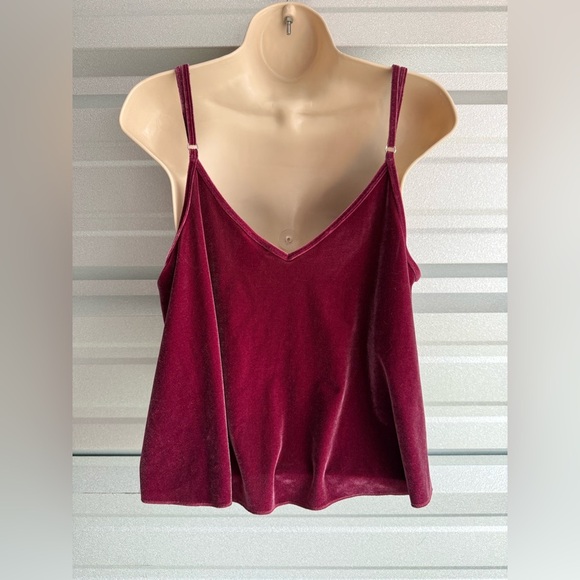 Victoria’s Secret PINK! Velour Flowy Sexy Spaghetti Strap Tank Top Size Large - Picture 7 of 8